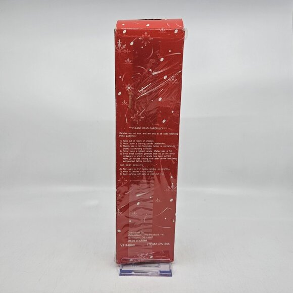 Vintage Santa Claus Christmas Sculpture Candles 10 in Lot of 4 Red White - Picture 3 of 11